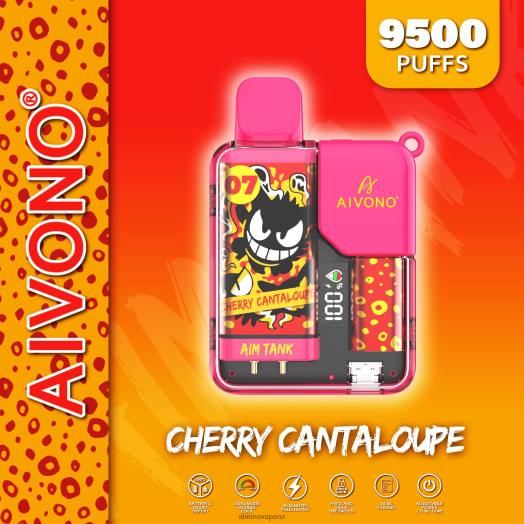 Cherry Cantaloupe Aivono AIM TANK 9500 V2D445 | Aivono Vape Price